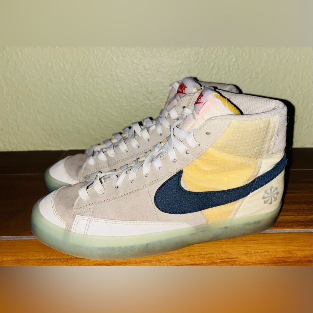 Nike Mid Blazer Mid 77 'Move to Zero Glacier Ice Mid Ankle Shoes Sneakers Size 8